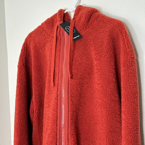 Target Men's Regular Fit Hooded Zip-Up Sweatshirt - Original Use Size XL Orange - Picture 4 of 10